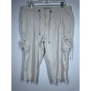 Old Navy Cargo Pants Womens Medium Drawstring Waist Lightweight Casual Outdoor